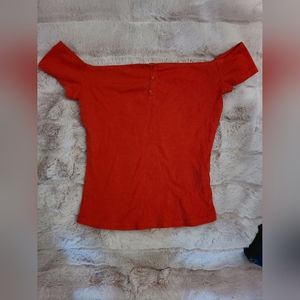 Garage Off Shoulder Button Top size S